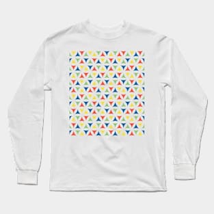 Colorful Flower of life pattern Long Sleeve T-Shirt